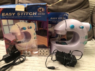JML Easy Stitch tragbare Mini Nähmaschine & Fußpedal Ersatznadel etc.