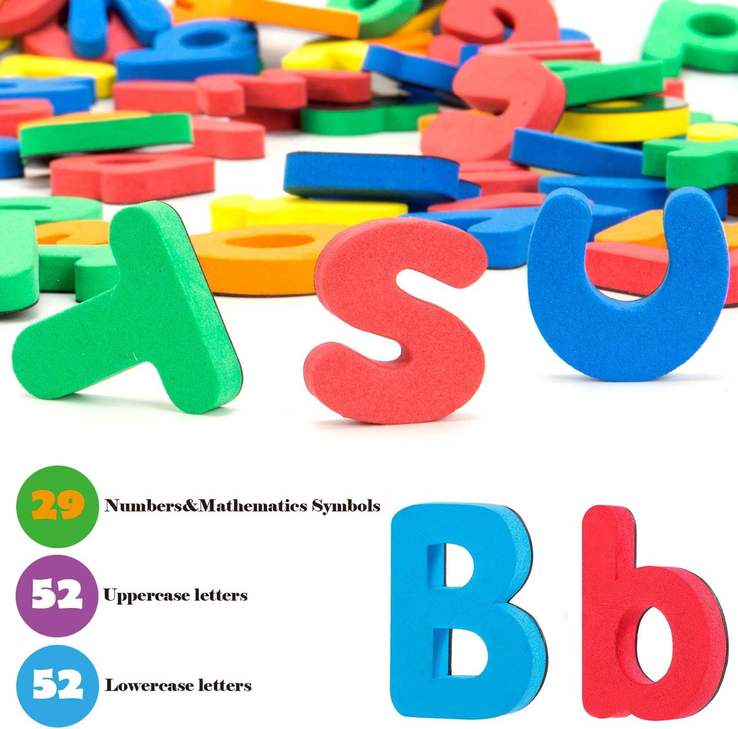 Magnetic Letters and Numbers for Toddlers, Magnetic Board for Kids, ABC Alphabet