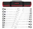 STARWORK 20PC Reversible Non-Slip Ratcheting Spanner Set, SAE/ Metric, rrp £179