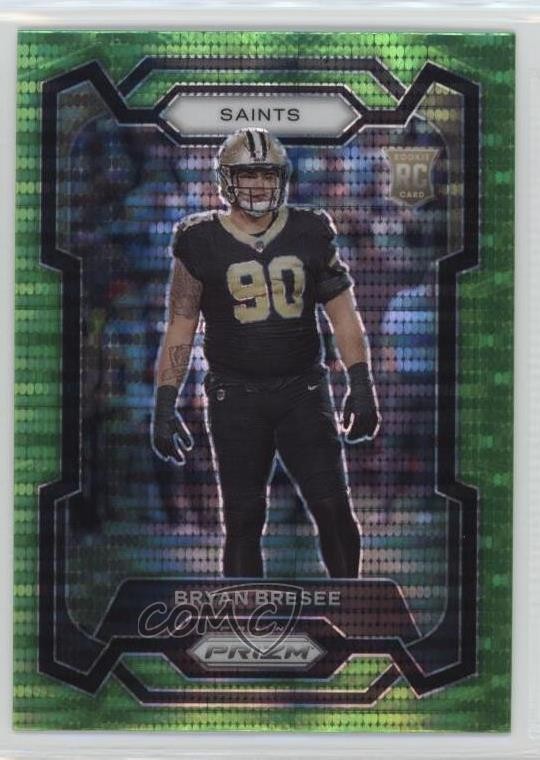 2023 Panini Prizm Rookies Neon Green Pulsar Bryan Bresee #372 Rookie RC 0q0m
