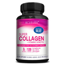 Collagen  Vitamin C plus Biotin, Anti-Aging Support, Antioxidant, Brightener, S