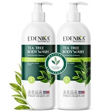 Tea Tree Body Wash 16 fl oz 2 Pack Natural Antifungal Support Wash for Athl...