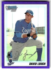 2010 Bowman David Lough Chrome Prospects Purple Refractors #/999 #BCP107