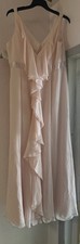 David’s Bridal Petal Pink Gown Plus Size 20 Prom Wedding Elegant NWT Dirty Hem