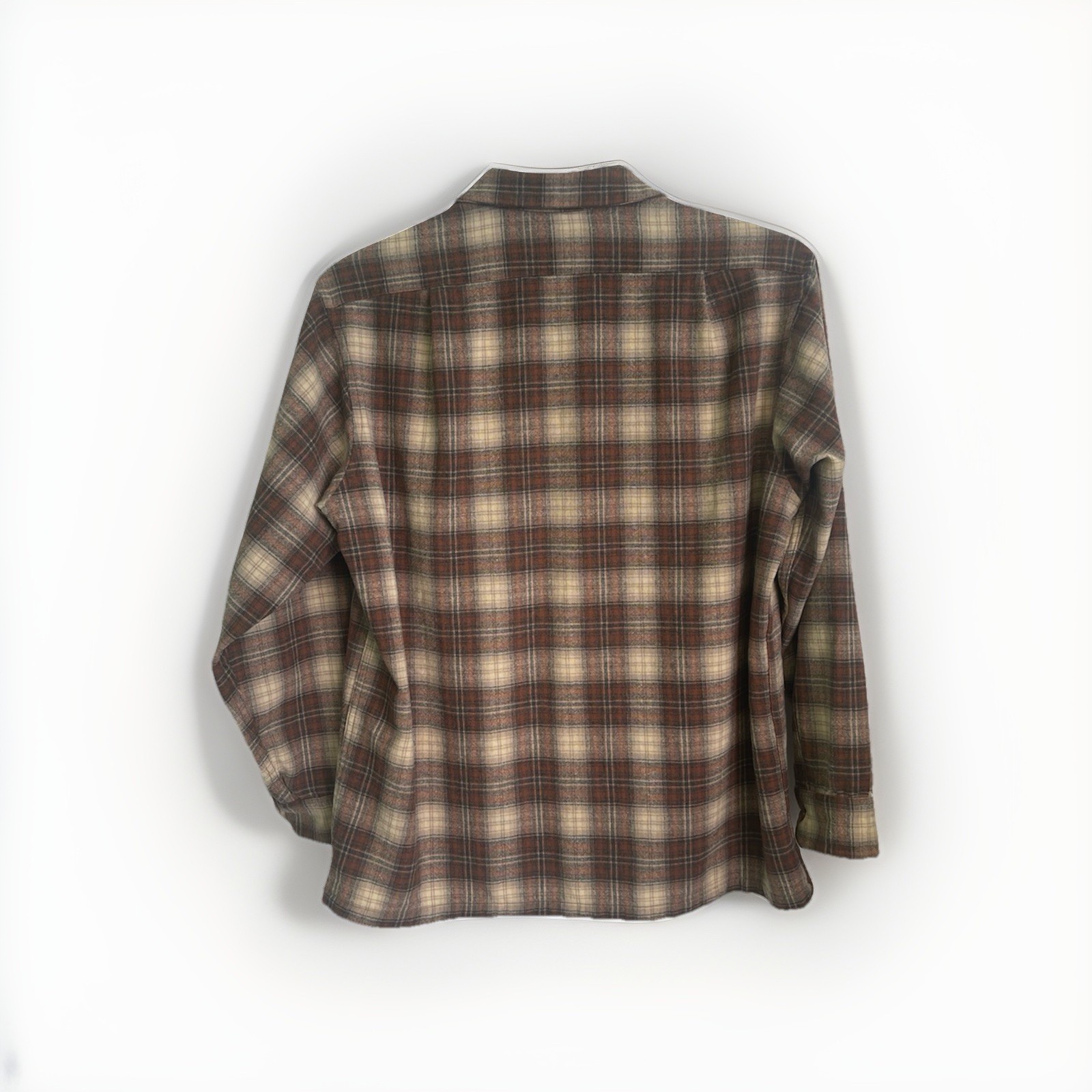 Vtg 70s Pendleton Wool Shadow Brown Loop Board Sh… - image 3