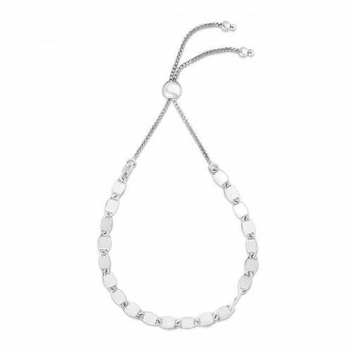 Braccialetto In Argento Sterling Con Chiusura A Sfera Regolabile - Elegante E Leggero, Regalo Perfetto