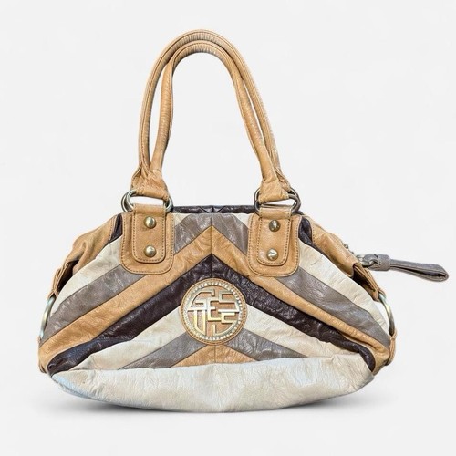 GUESS | Vintage | Brown and Tan Leather | Y2K