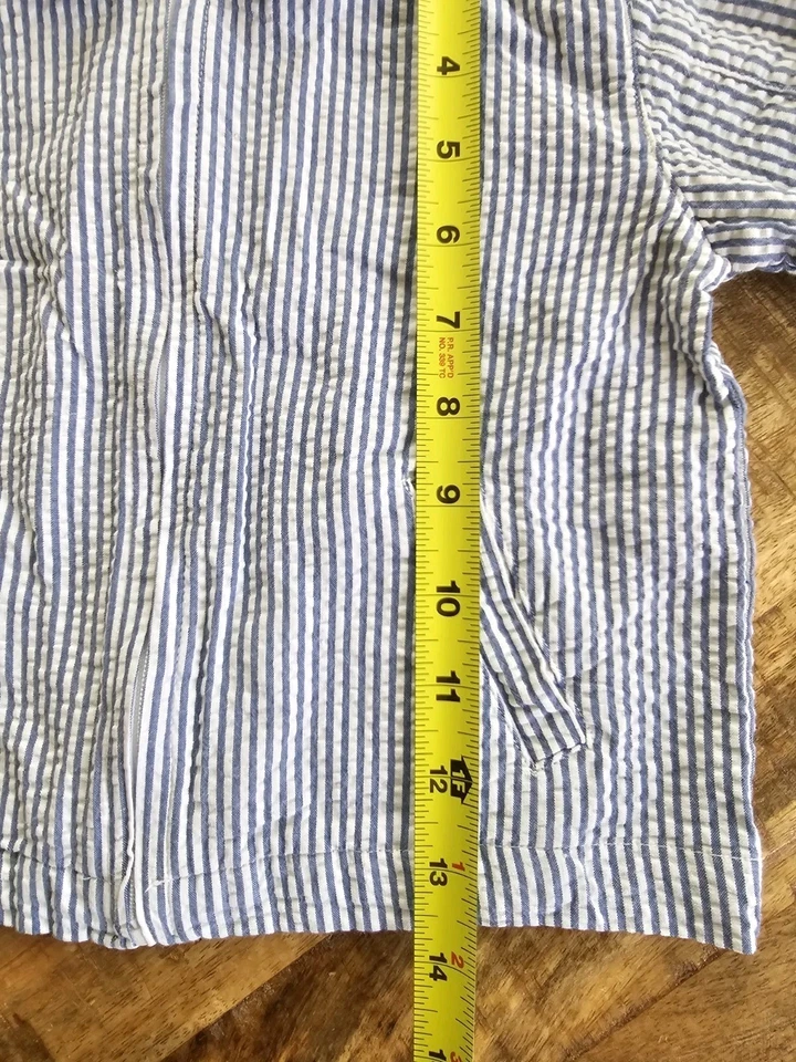 Chaqueta a Rayas Strasburg Seersucker Jóvenes Niños Talla 5 Ligera Náutica Foto 2 de 4