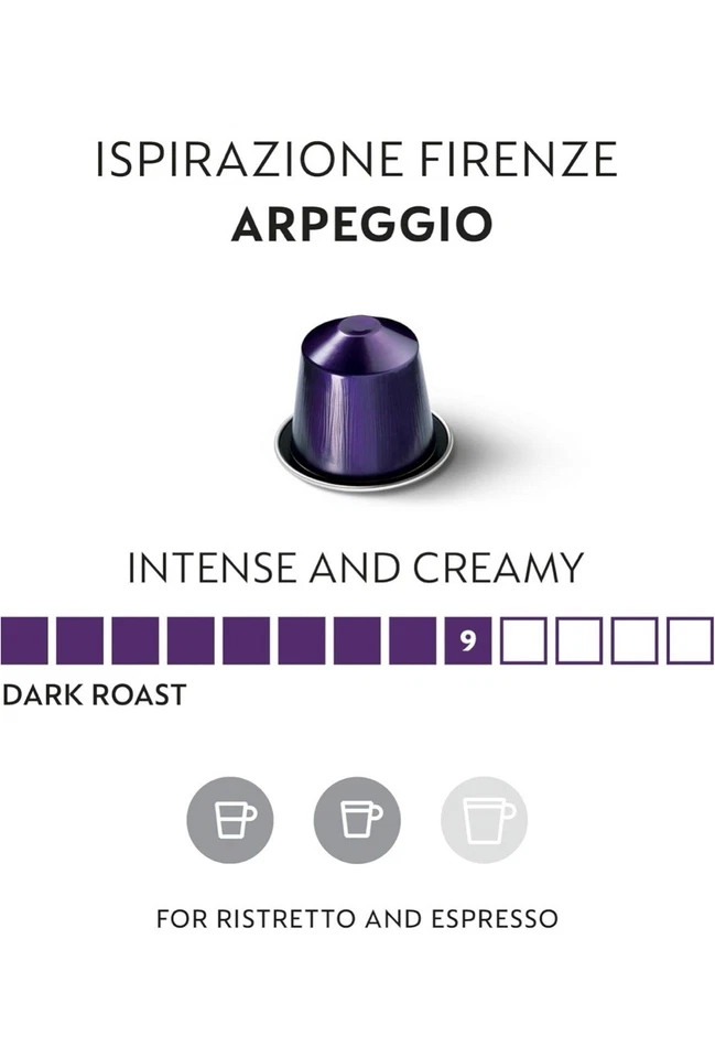 Línea Original Nespresso, Arpegio Intenso, Café Tostado Oscuro, 100 Ct, SUELTO/A GRANEL Foto 4 de 4