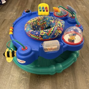 Vintage Color Block Evenflo Ultra Saucer Baby Bouncer