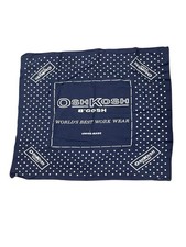 Vintage Osh Kosh B'Gosh Bandana Union Made Blue Polka Dot Oshkosh