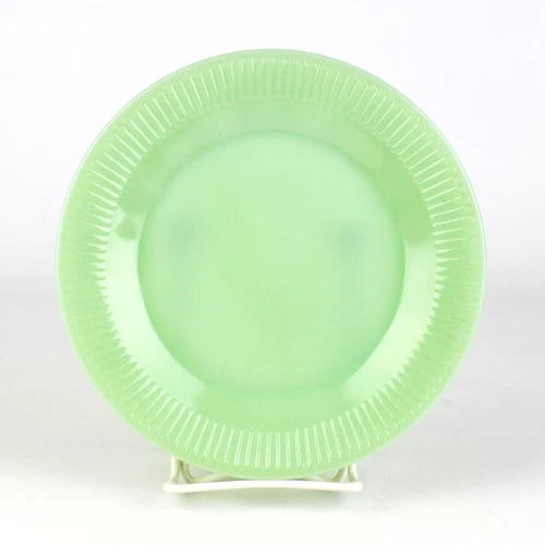 Fire King Jadeite Jane Ray Salad Plate, Original Vintage Anchor Hocking 7 3/4"
