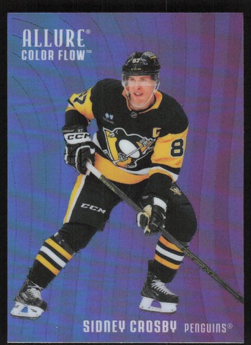 2025-26 Upper Deck Allure Color Flow Blue Purple #CF-24 Sidney Crosby Penguins