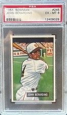 1951 Bowman PSA 6 (EX-MT) #245 John Berardino (WS Champ) (Movie & TV star)