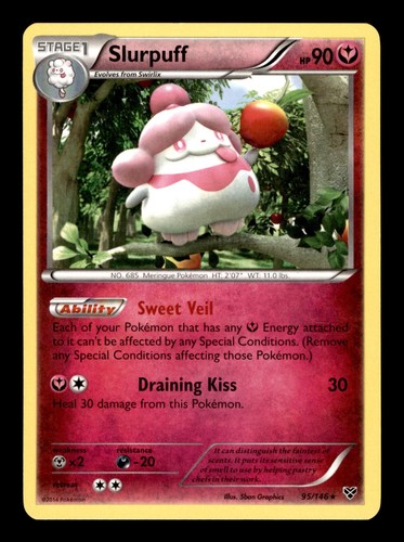 Slurpuff 95/146 Holo R XY Base Set Pokemon MP