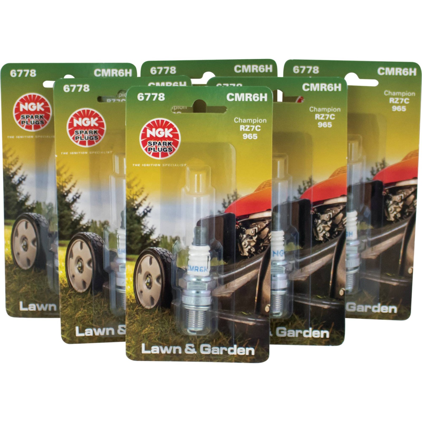 NGK CMR6H 6778 Spark Plug 6 Pack Stihl Husqvarna Honda GX25 GX35 31916-Z0H-003