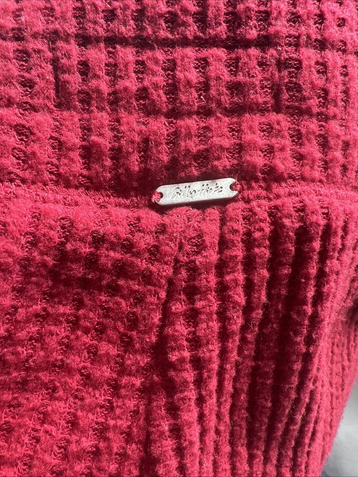 Pantalones de pijama Gilly Hicks rojo tejido gofre salón para dormir - Talla S Foto 4 de 4