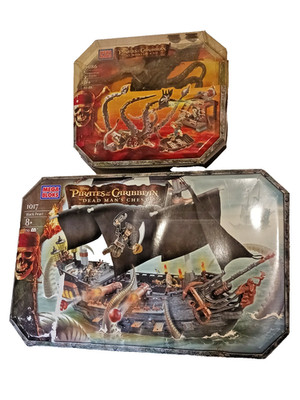 Mega Bloks Pirates of the Caribbean Set Lot Black Pearl 1017 & Danger F  T Depth