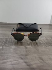 Ray Ban Black Gold Edge Designer Sunglasses RB 4246 Club Look Rounded