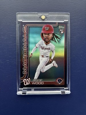 2025 Topps Celebration James Wood Big Head Variation Black RC Rookie /10 #181