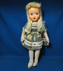 Vintage Celluloid Face Girl Cloth Doll — photo 1