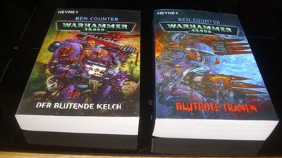 WARHAMMER 40000  BLUTROTE TRÄNEN und  BLUTENDE KELCH - BEN COUNTER  sehr gut/gut
