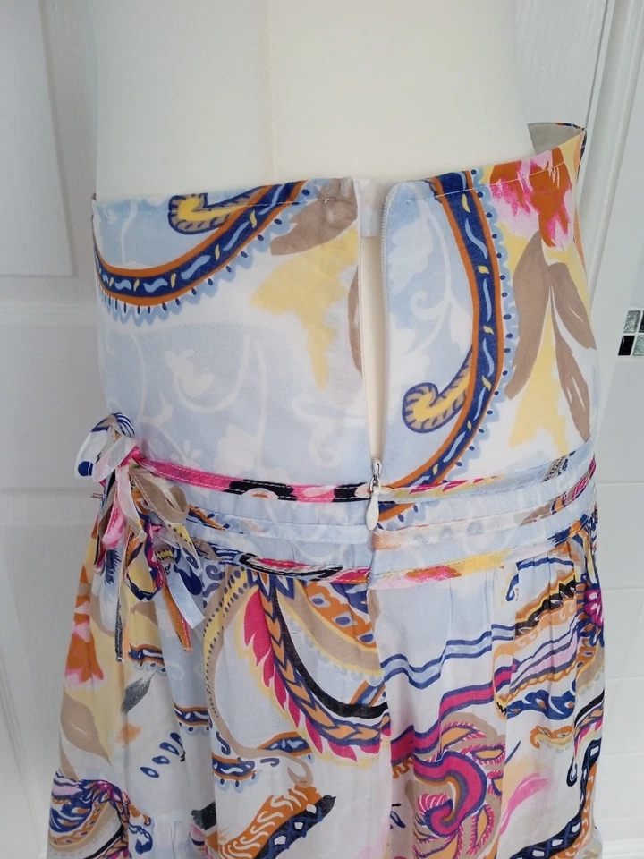 Falda Mexx Boho Gitana Estilo Desigual Algodón Damas Talla 12 Foto 3 de 4