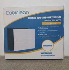 CABICLEAN Premium HEPA Carbon Filters pack compatible with AP-1512HH value pack