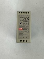 Mean Well MDR-60-12 AC-DC Industrial DIN Rail Power Supply; Output 12VDC at 5A,