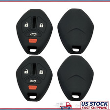 2pcs Silicone Key Fob Cover Mitsubishi Eclipse Endeavor Galant Lancecolor Black 2pcs Silicone Key Fob Cover Mitsubishi Eclipse Endeavor Galant Lancecolor Black
