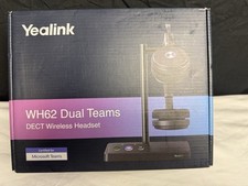 Yealink WH62 WHD622 Dual Ear Stereo Teams Bluetooth Headset Microphone DECT