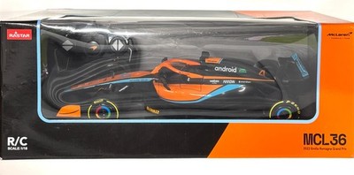 Rastar McLaren Formula 1:18 RC F1 MCL36 Lando Norris #4 Remote Control Car R/C