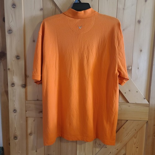 Polo sportiva Callaway Golf manica corta arancione cotone pettinato uomo nuova con etichetta taglia large - Foto 8 di 9