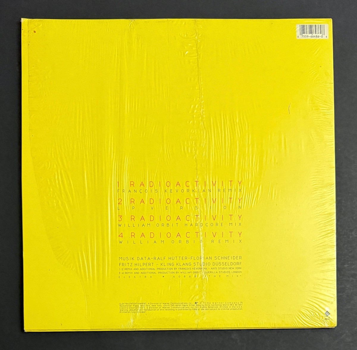 KRAFTWERK Radioactivity Vinyl Record Album Original Shrink Single