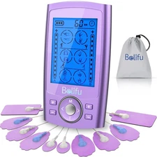 Belfiu TENS & PMS 24 Modes Muscle Stimulator for Pain Relief Therapy Electron...