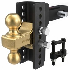 Trailer Hitch Ball Mount 2 Receiver 14000 Lbs Gtw Adjustable Tyt 2-inch Trailer Hitch Ball Mount 2 Receiver 14000 Lbs Gtw Adjustable Tyt 2-inch