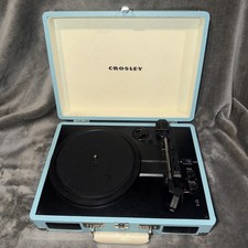 CROSLEY Bluetooth Portable Suitcase Turntable Vinyl LP Record Player CR8005D-TU