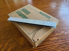 18 Gauge x 5/8", Bostitch SX5035 Galvanized Construction Staples, Box of 5,000
