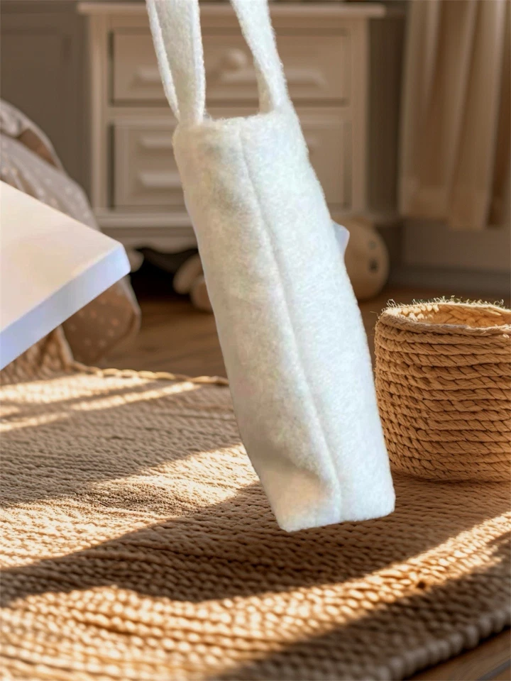 Mini Bolso de Mano Chanel Beaute Blanco/Dorado Logo CC Novedad GWP Esponjoso Nuevo en Caja Foto 4 de 4