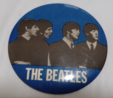 Vintage THE BEATLES licensed pin 1964 Nems badge 3" band button Lennon McCartney Vintage THE BEATLES licensed pin 1964 Nems badge 3" band button Lennon McCartney