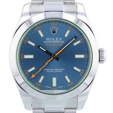 Rolex Milgauss 116400GV 40 mm Blue Dial Stainless Steel 2018 Box & Papers