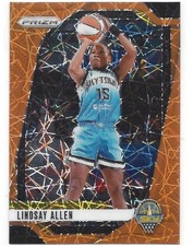 2024 Panini WNBA Prizm Orange Velocity Prizm Parallel Card - Lindsay Allen