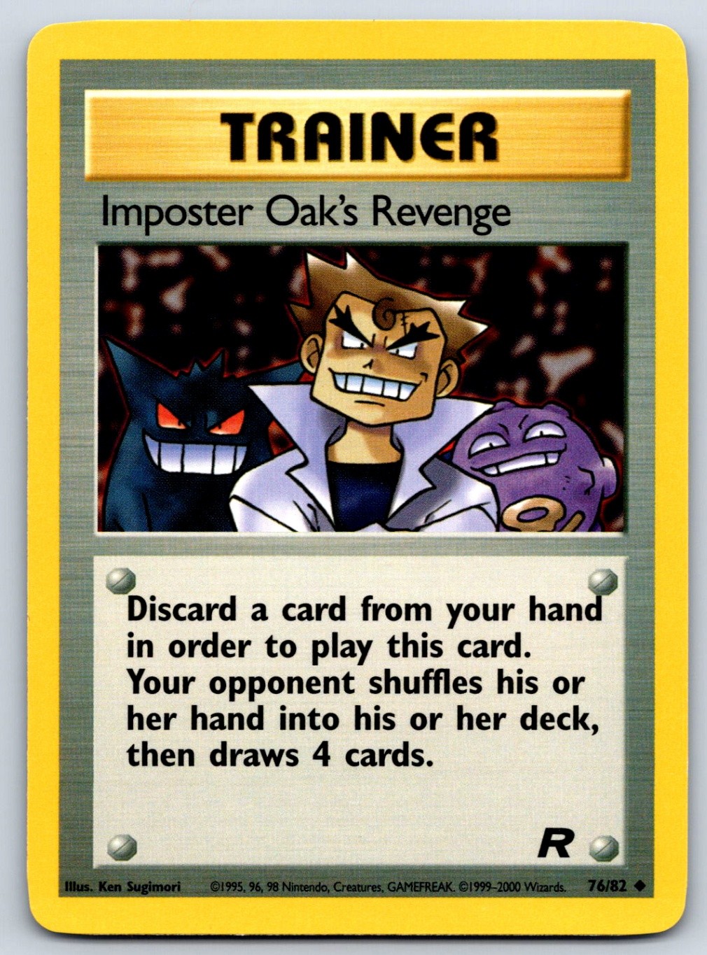 Imposter Oak's Revenge - Team Rocket 76/82 Pokemon Card NM