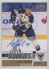 2017-18 Upper Deck CHL Star Rookies Auto Samuel Poulin #371 Auto 3vx