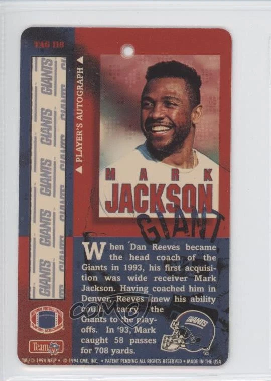 1994 Pro Tags Mark Jackson #118 - Image 2 of 2