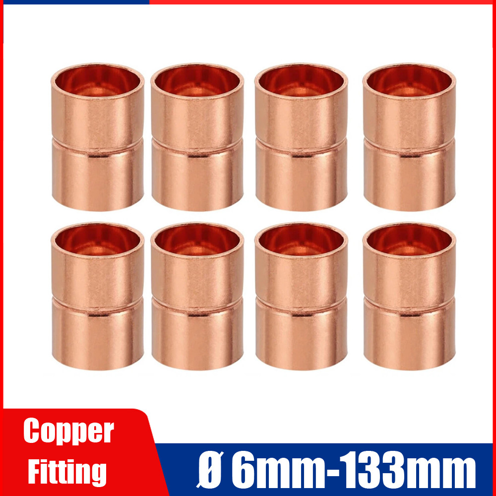 6mm 8mm 10mm 15mm to 133mm End Feed Coupling Fittings Plumbing Copper Pipe Wras