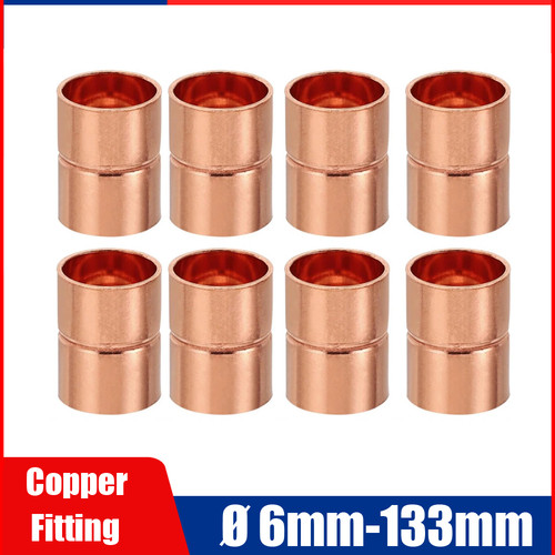 6mm 8mm 10mm 15mm to 133mm End Feed Coupling Fittings Plumbing Copper Pipe Wras