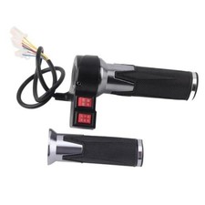 1 Pair Electric Bike Throttle Grips 3-Speed Control Handle with