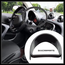 Schwarz Glanz Akzentring Tacho Armatur Blende für Smart Fortwo Forfour 453 #R10E