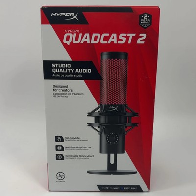 New HyperX Quadcast 2 20Hz - 20kHz Microphone QDC002